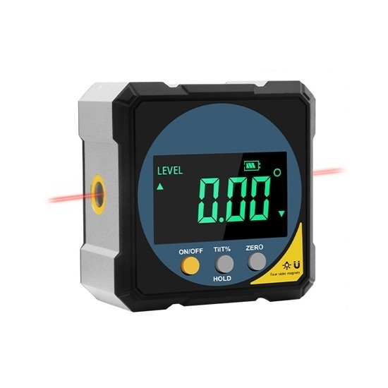 Magnetic Digital Inclinometer, Dual Laser, 4x90°