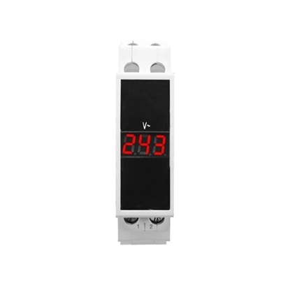 Single Phase AC Modular Voltmeter, Din Rail Mount