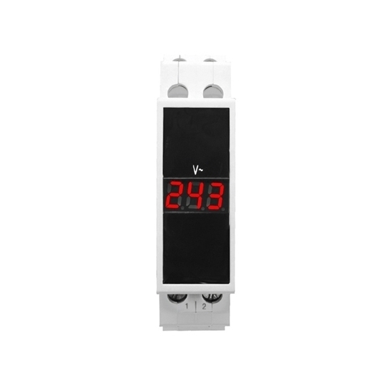 Single Phase AC Modular Voltmeter, Din Rail Mount