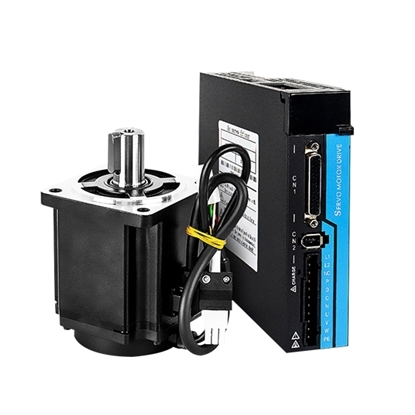 100W AC Servo Motor with Driver, 0.318 Nm, 3000 rpm