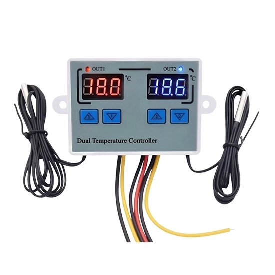Intelligent Dual Temperature Controller, 12V/24V/110-220V