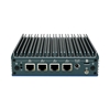 Fanless industrial PC, quad core, 4*2.5G LAN, DDR4 16GB, HDMI DP