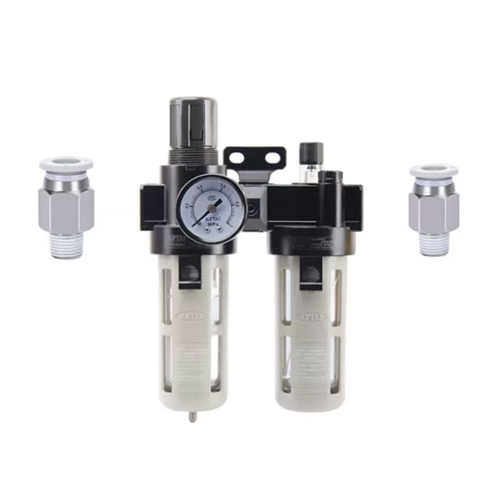 1/2" FRL Filter Regulator Lubricator